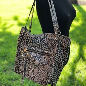 Nine West Snakeskin pattern tote